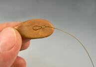 Crimped wire on molded clay